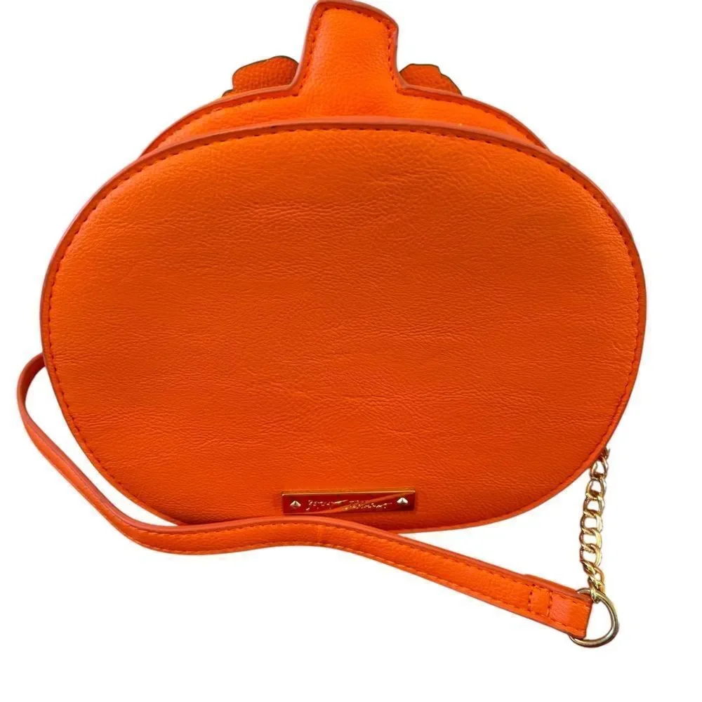 Betsey Johnson’s Adorable “ Oh My Gourd” Pumpkin Lady Crossbody.
